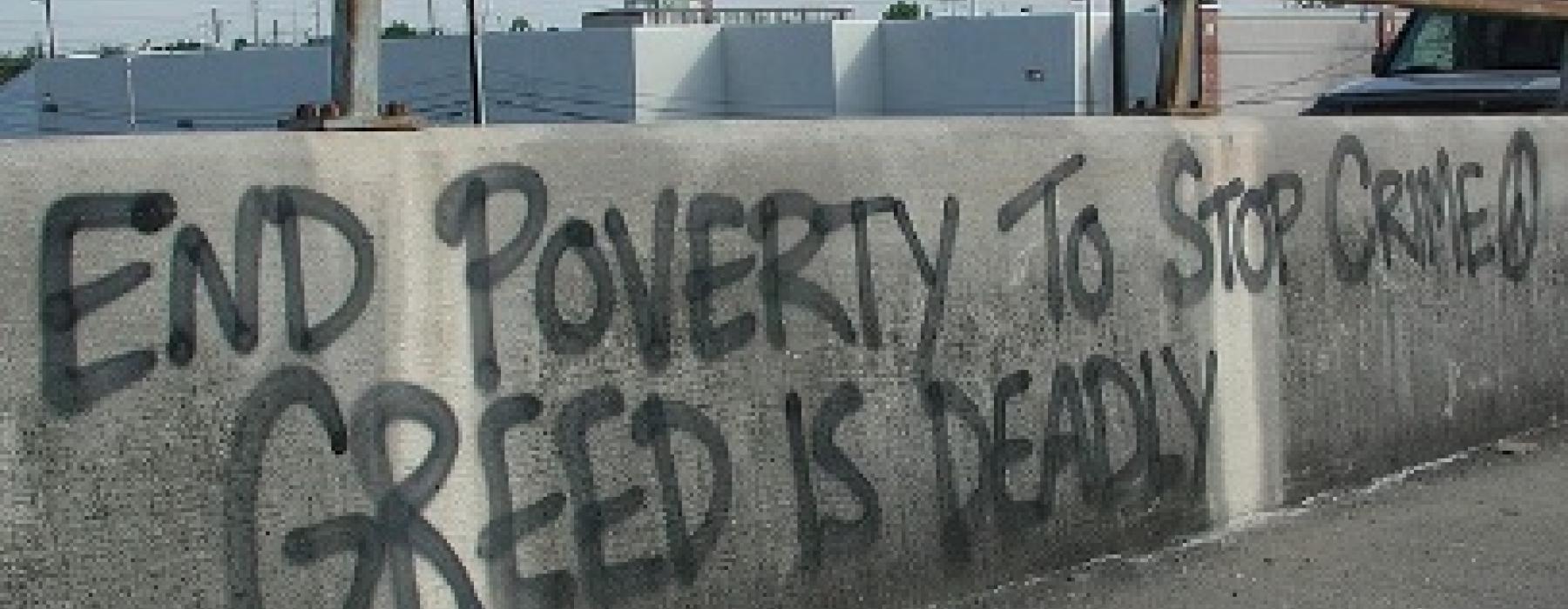 End Poverty to stop crime