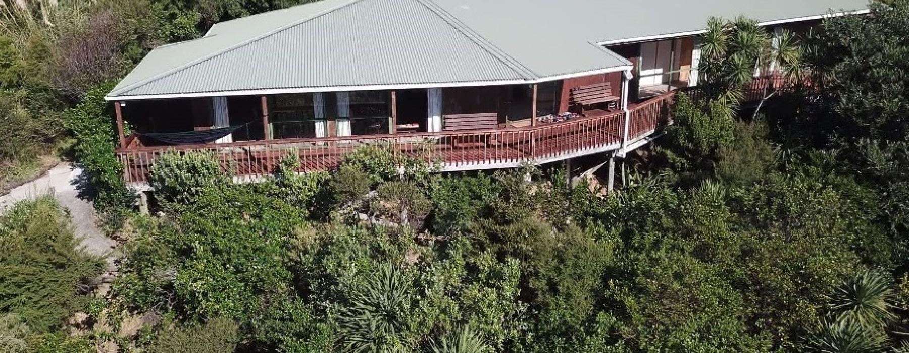 Friends House Waiheke Aerial View