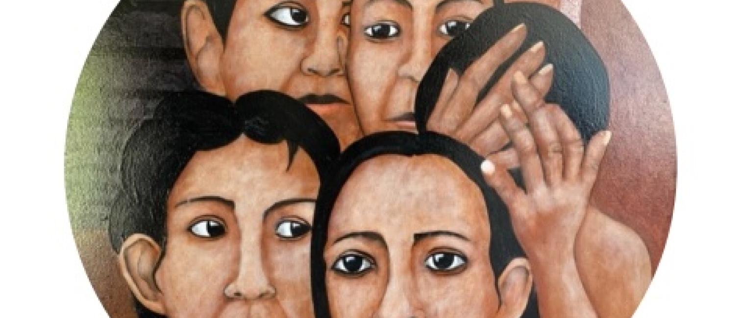 Image, extract of painting, courtesy of Patrick Baker, Whanganui artist. For further details of  his powerful work see facebook.com/artworxnz