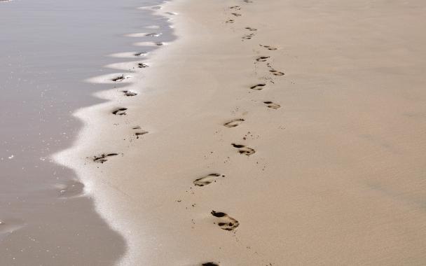Footprint in Sand