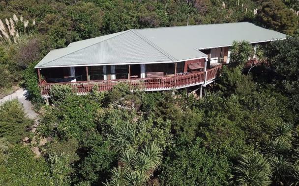 Friends House Waiheke Aerial View