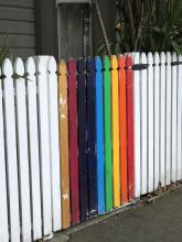 Rainbow fence